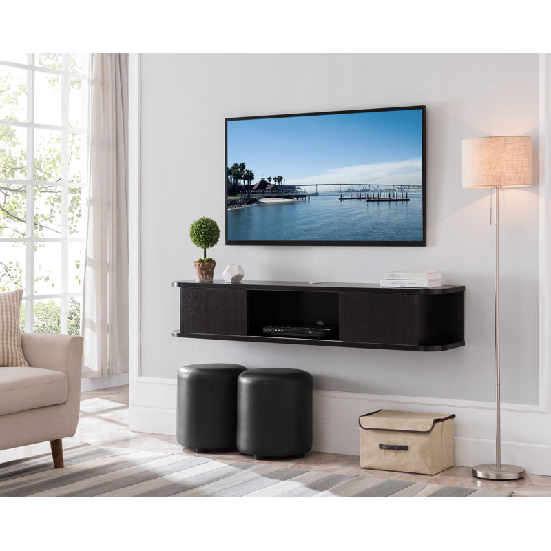 Wrought Studio Keim Solid Wood Floating TV Stand for TVs up to 70